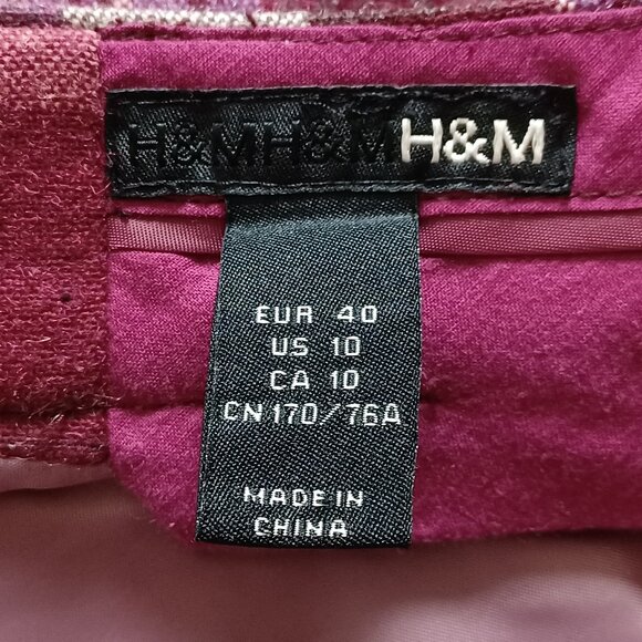 H&M Wool Blend Plaid Mini Skirt - Picture 7 of 13